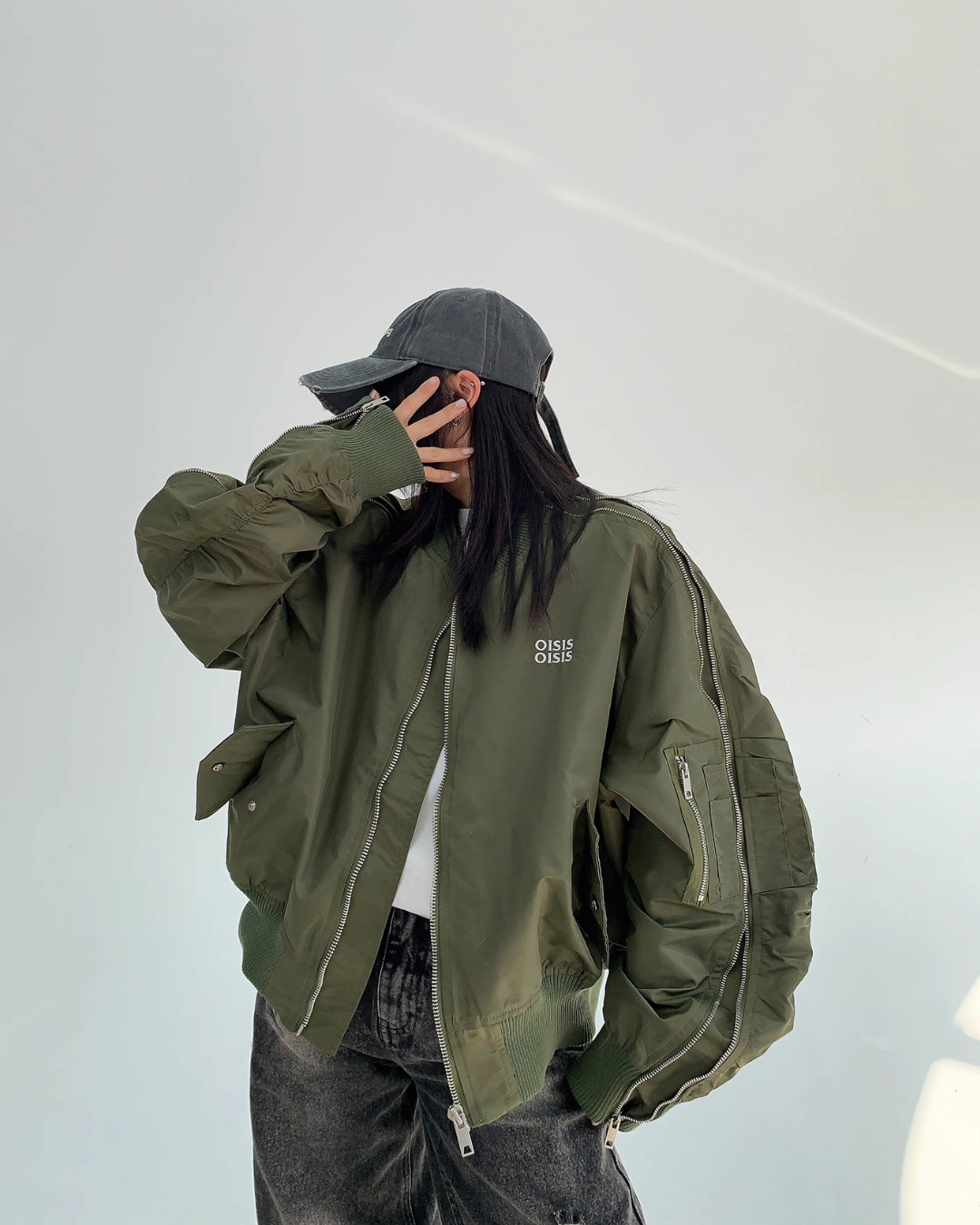 Zip Side Line MA-1 Blouson YLS0823