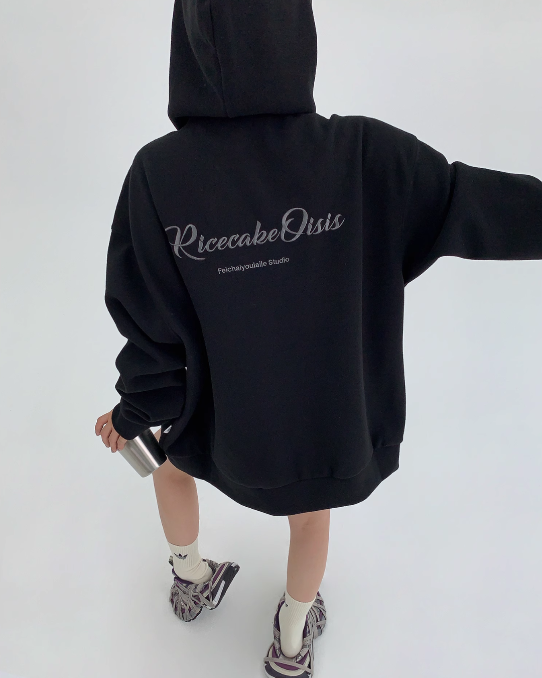 Double Zipper Logo Hoodie YLS0350