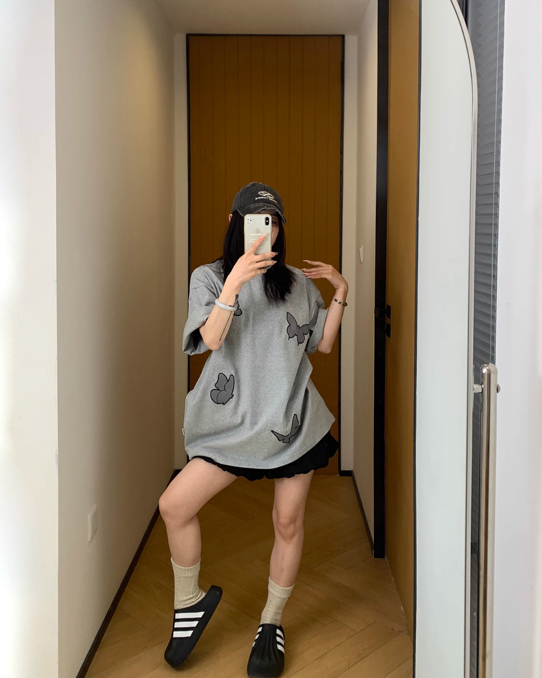 Butterfly Patch Short Sleeve T-Shirt YLS0836