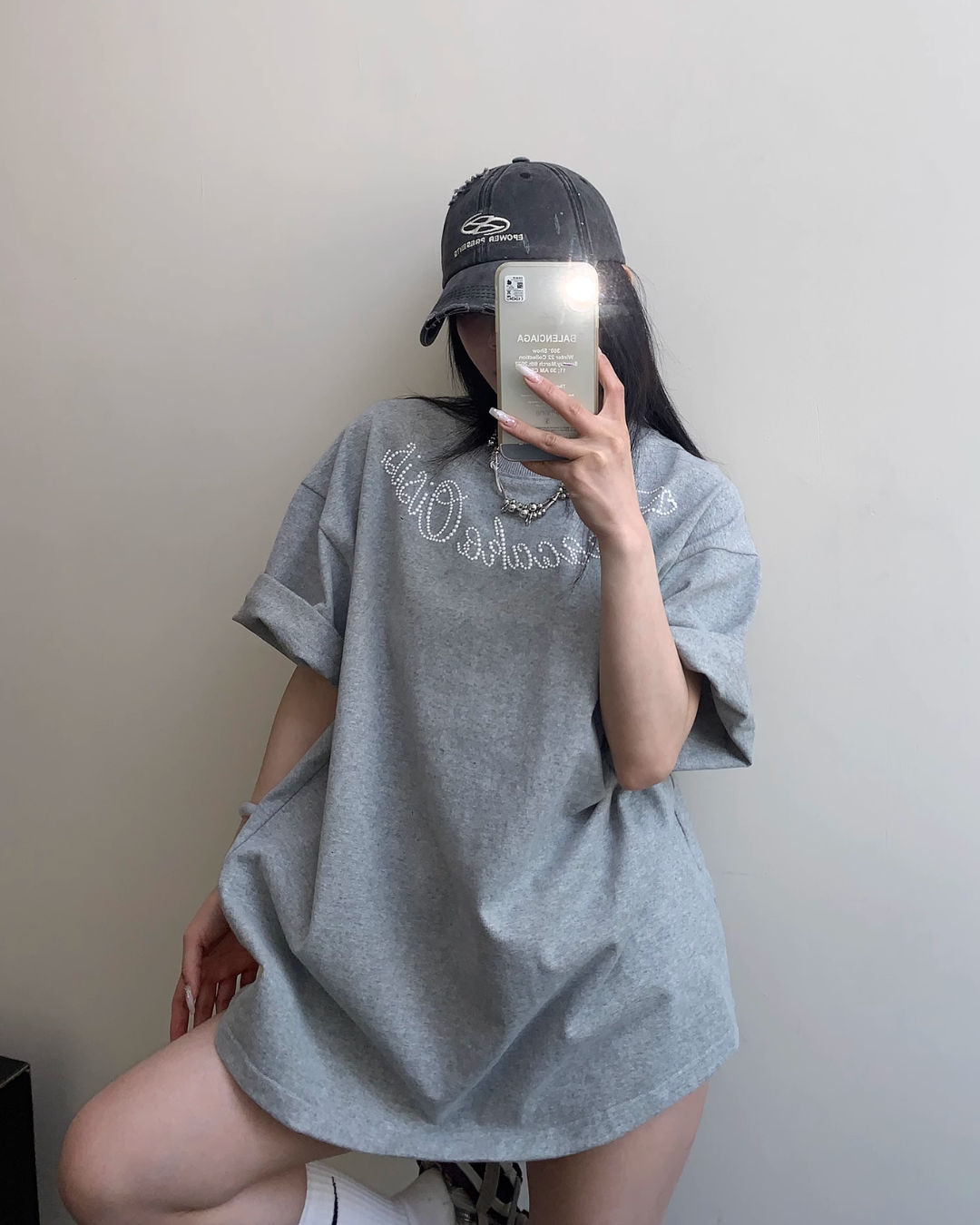 Pearl logo short sleeve T-shirt YLS0837
