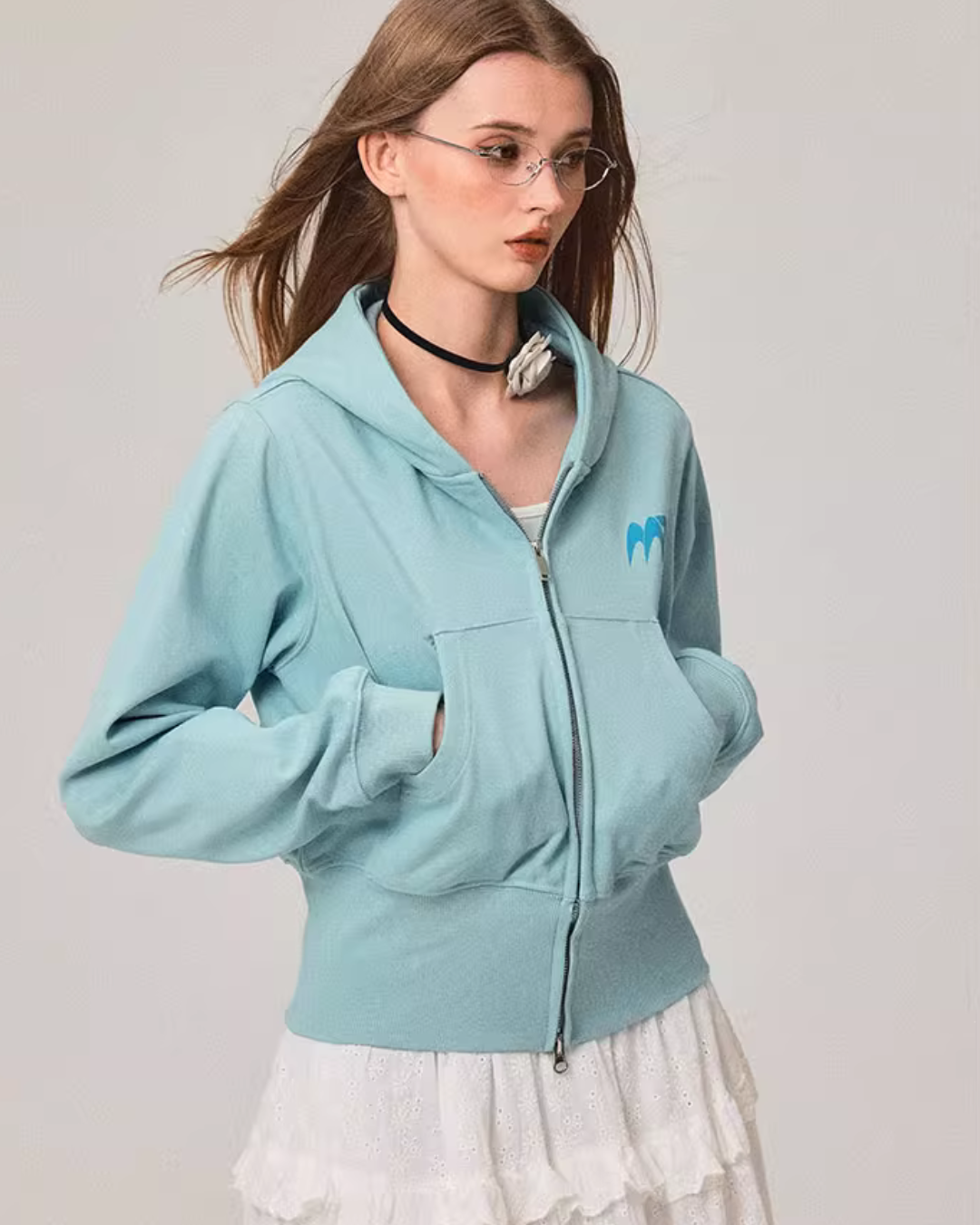 Double Zip Compact Hoodie MDB0005