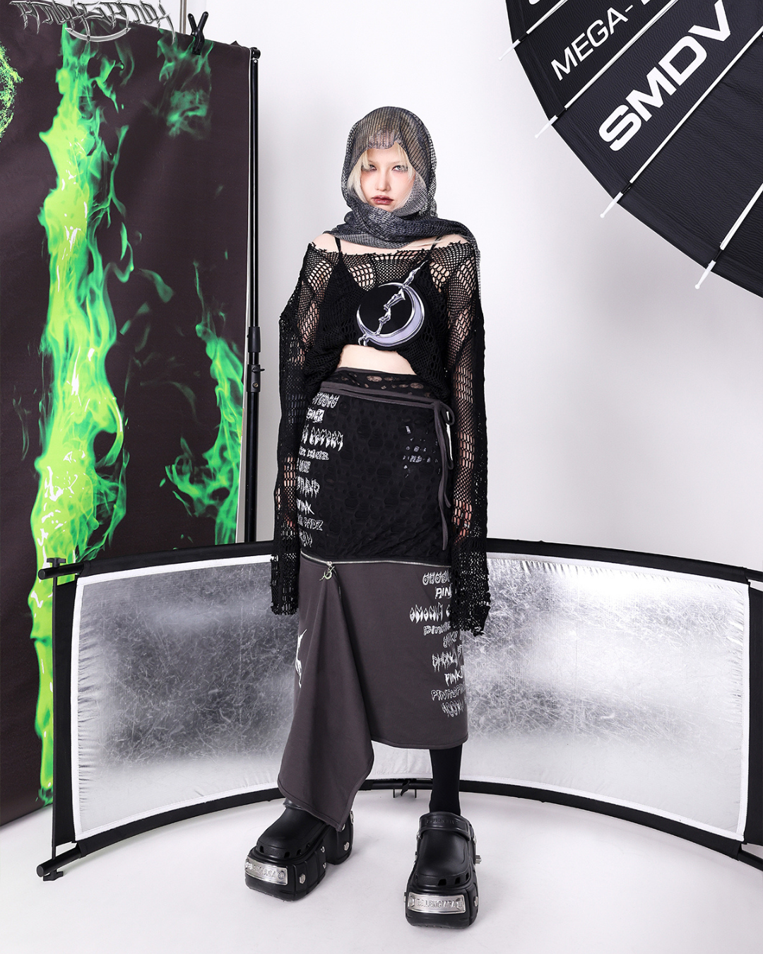 Mesh Race Big Pullover PPK0109