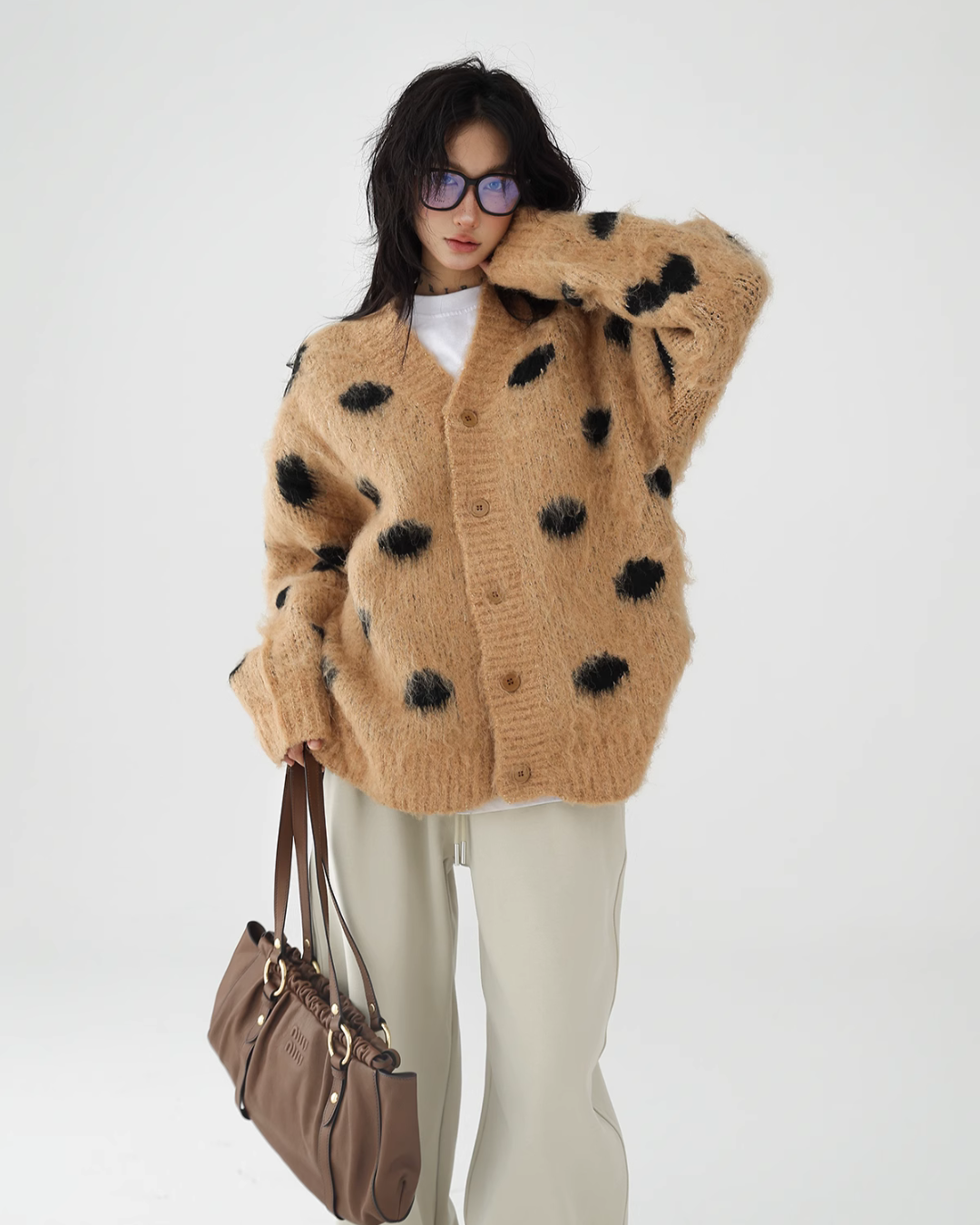 Polka Dot Knit Cardigan ACS0185