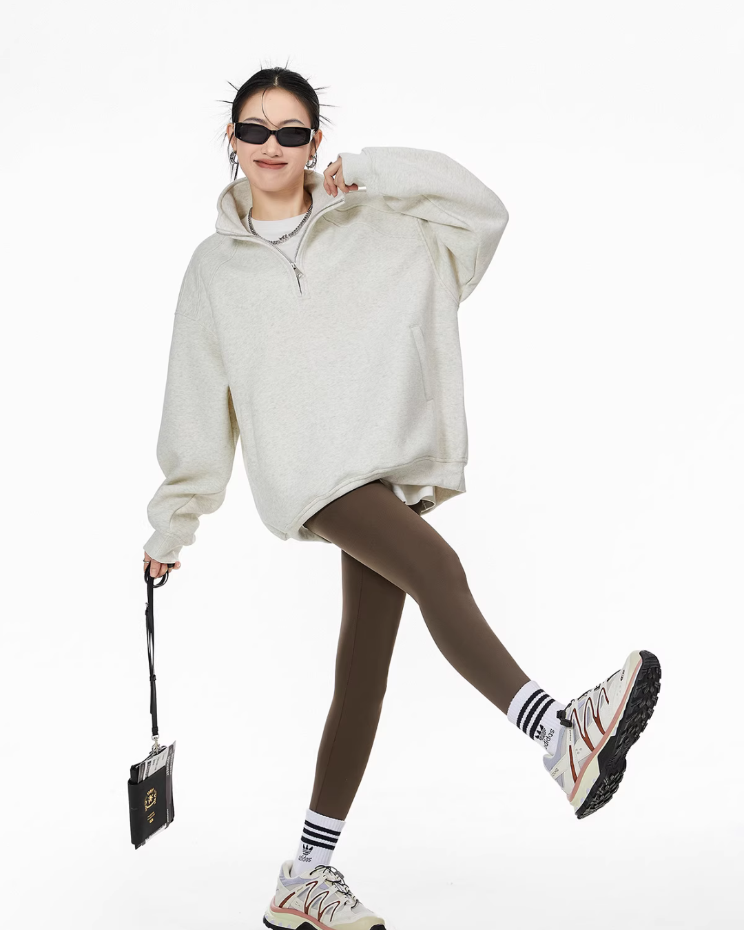 Half Zip Sweat Tops ICM0074