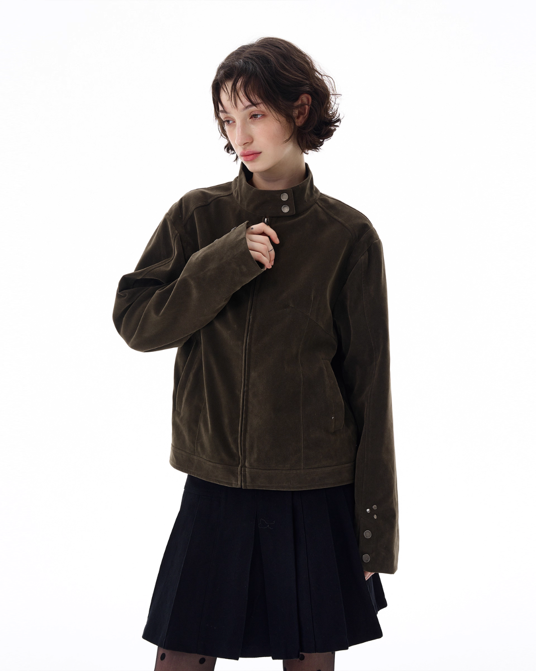 Stand Collar Zip Jacket WLS0003