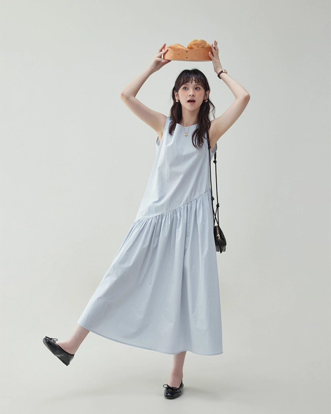 Asymmetrical Sleeveless Dress AMU0024