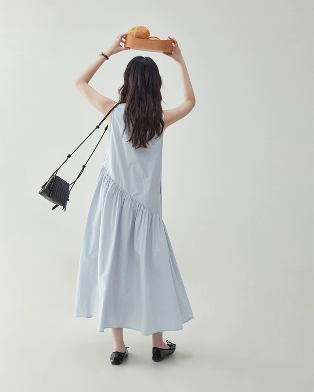 Asymmetrical Sleeveless Dress AMU0024