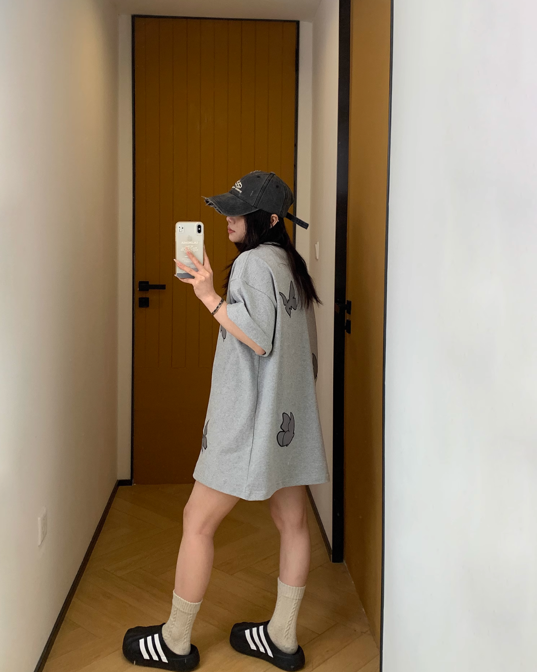 Butterfly Patch Short Sleeve T-Shirt YLS0836