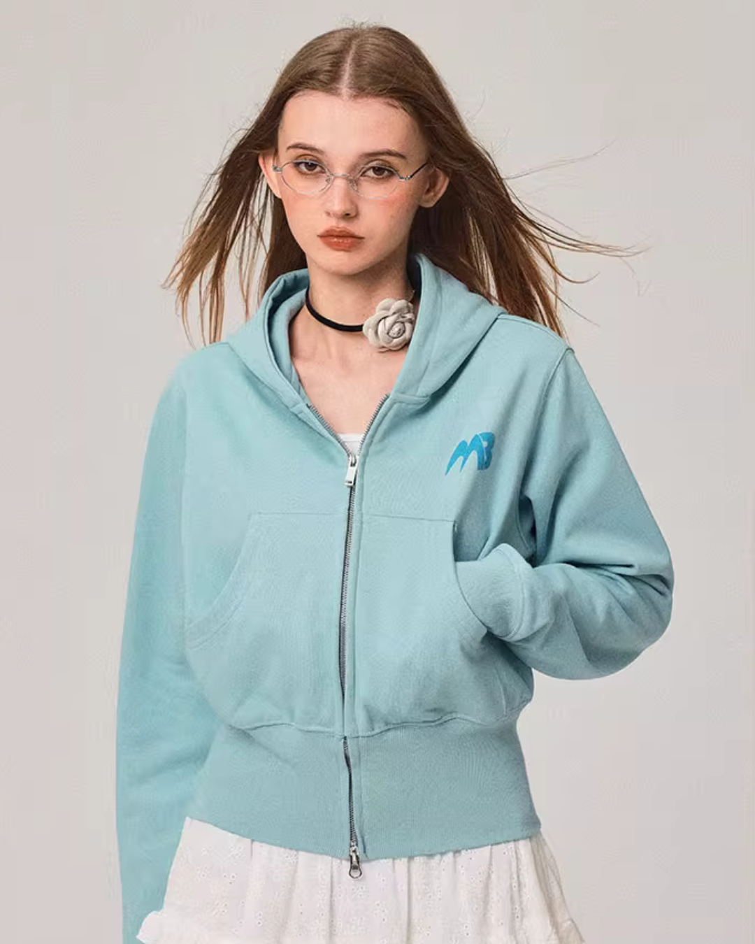 Double Zip Compact Hoodie MDB0005