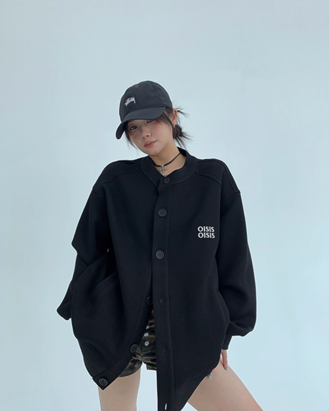 Round Neck Loose Cardigan YLS0891