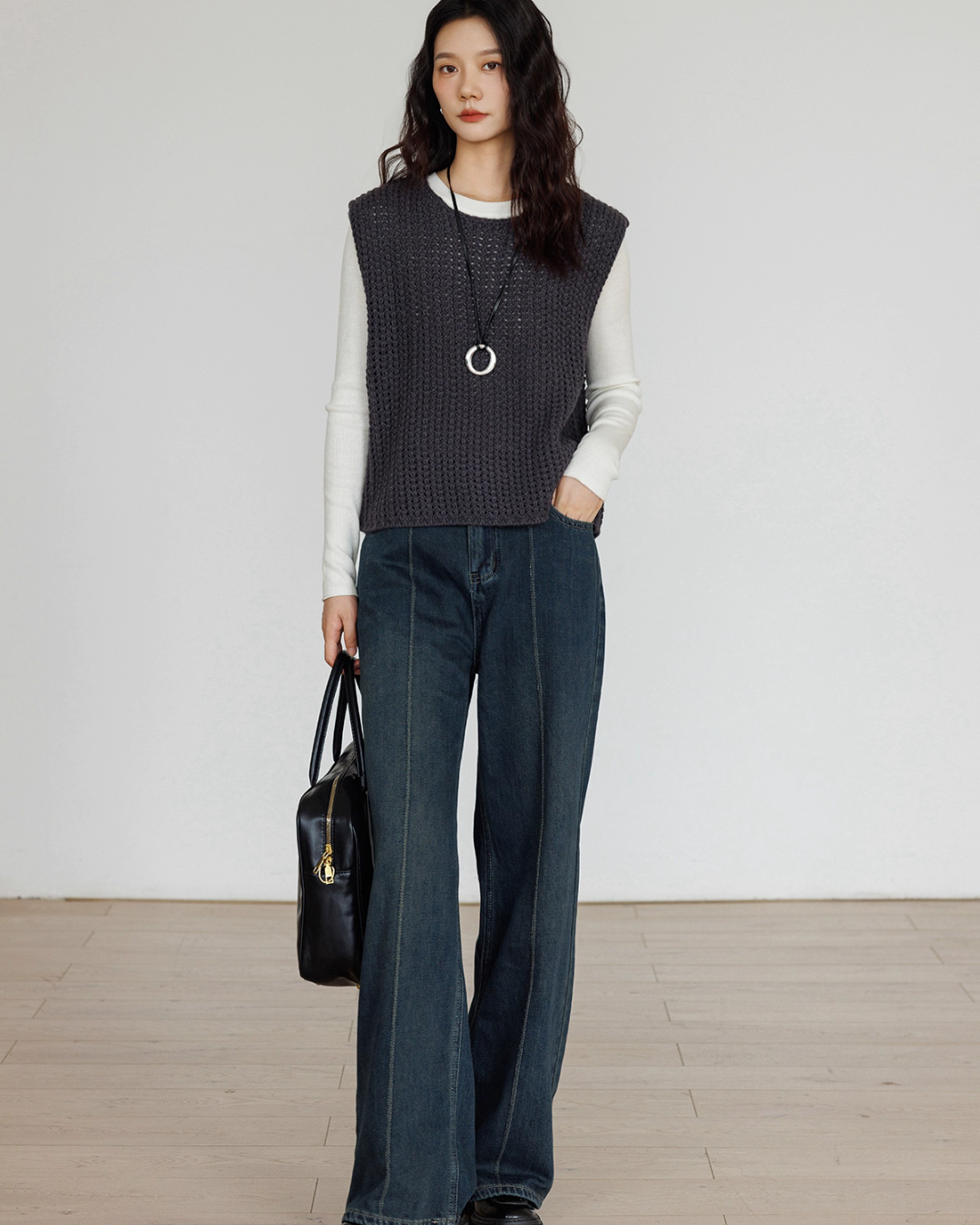 Round Neck Tight Long Sleeve Top VAS0138