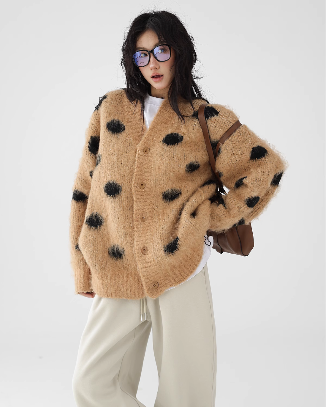 Polka Dot Knit Cardigan ACS0185