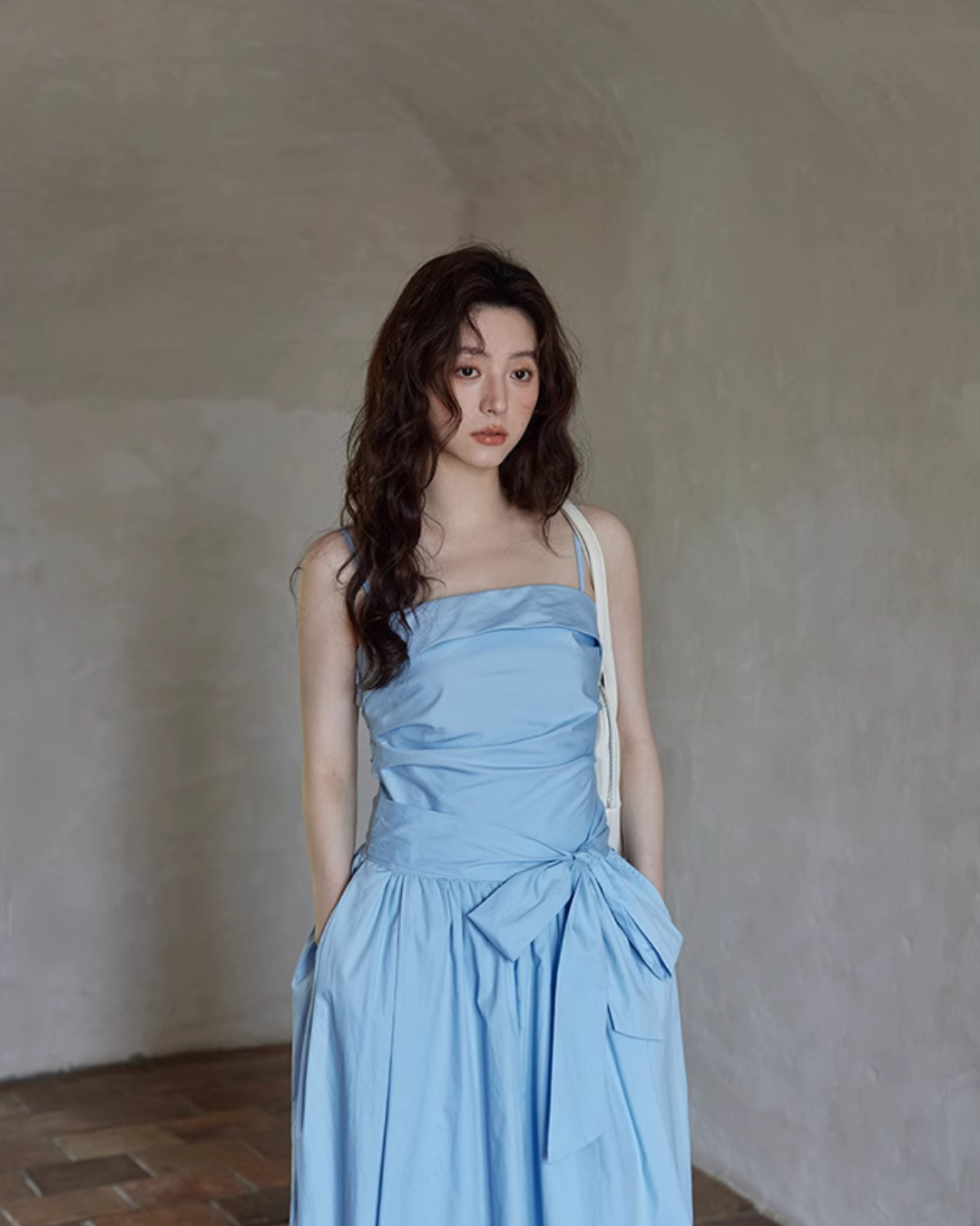 West Ribbon Cotton Dress SMS0003