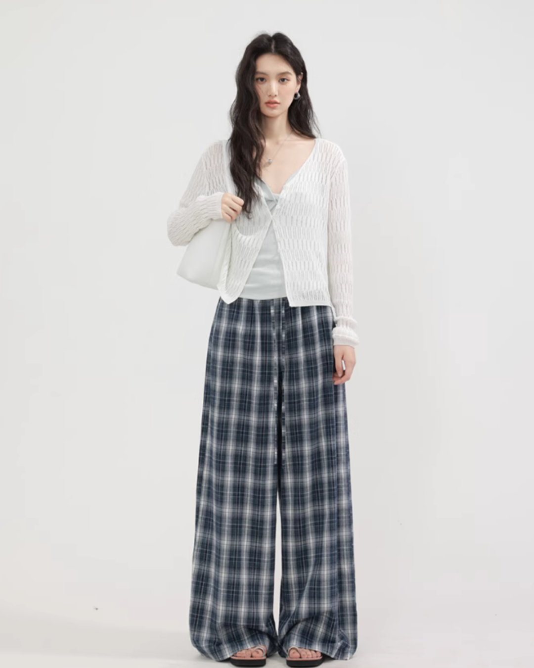 V-neck summer knit cardigan CHS0004