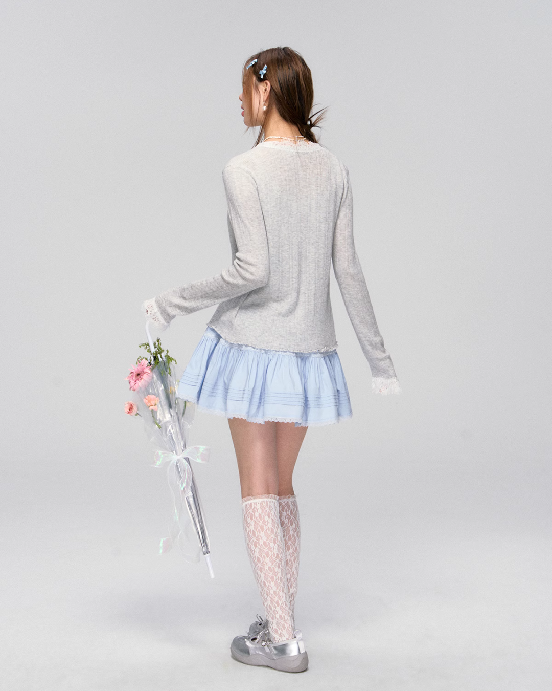 Lace Knit Cardigan / Lace Camisole ASG0031