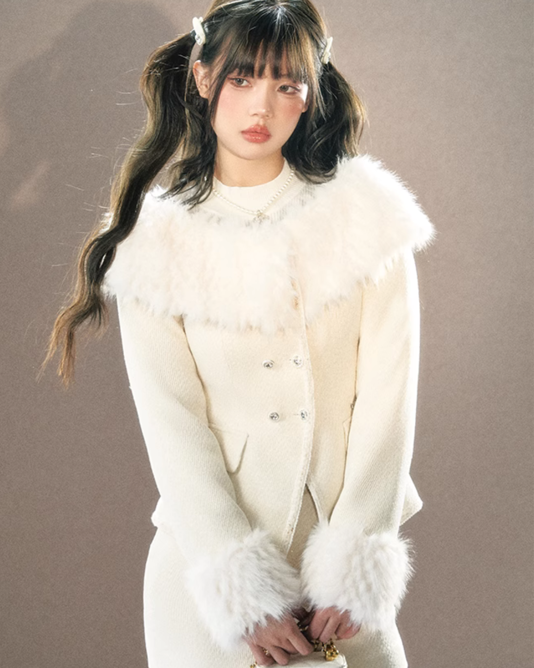 Volume Fur Jacket / Mini Skirt UNP0007