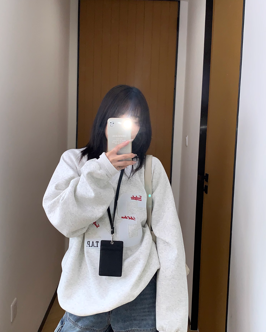 Number Logo Sweat Top YLS0827