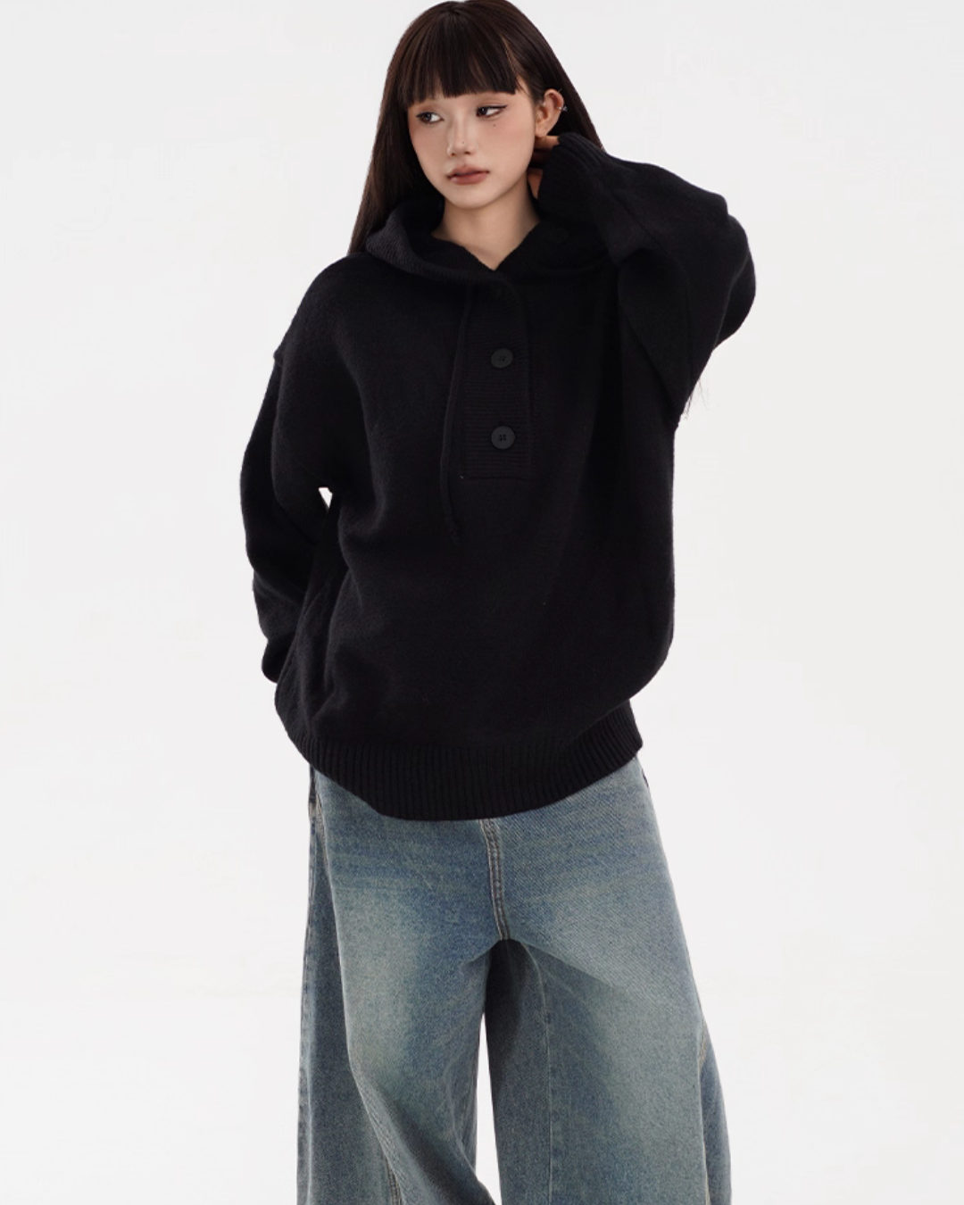 Hooded Knit Hoodie FEC0005