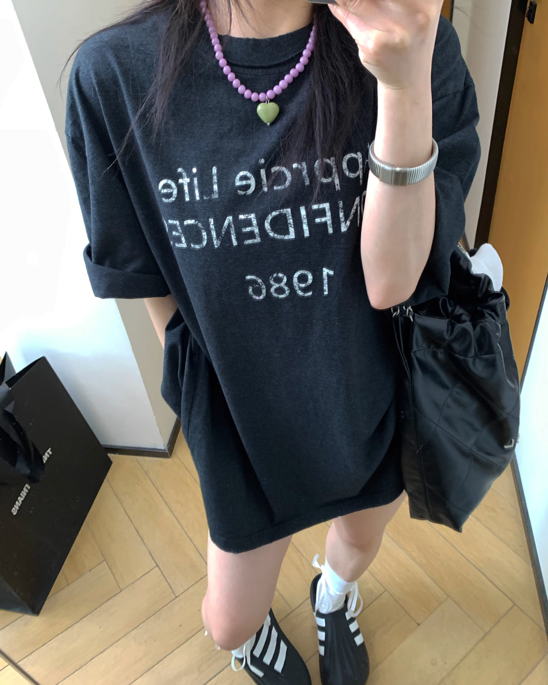 Logo Printed Short Sleeve T-Shirt YLS0835