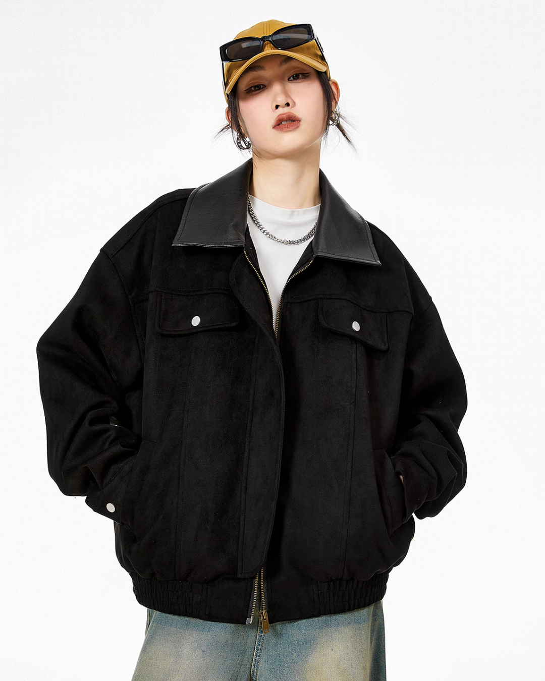 Contrast Color Pocket Jacket ICM0068