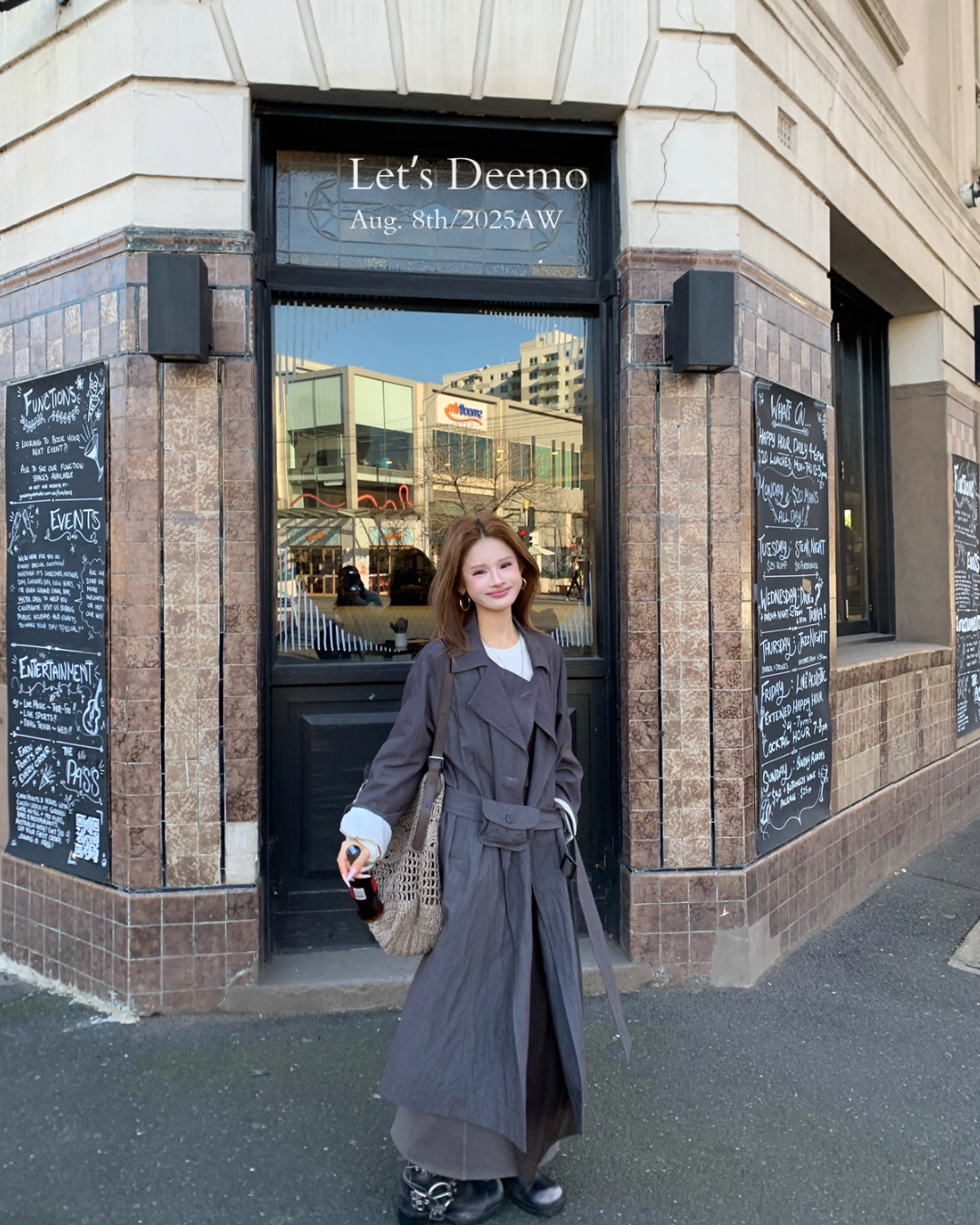 Belted Long Trench Coat DEM0012