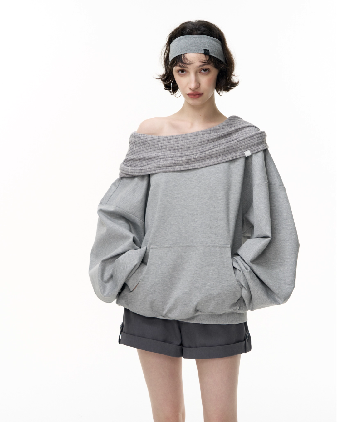 Off Shoulder Massive Sleeve Top SHE0007