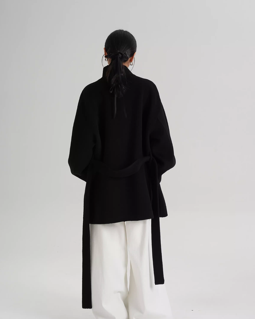 Stand Collar Mid-Length Coat SRS0355