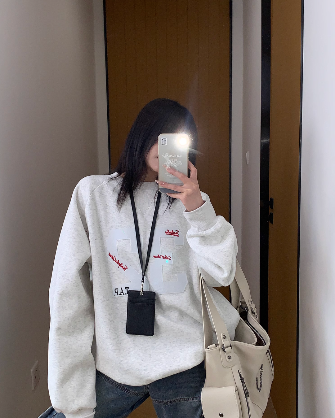 Number Logo Sweat Top YLS0827