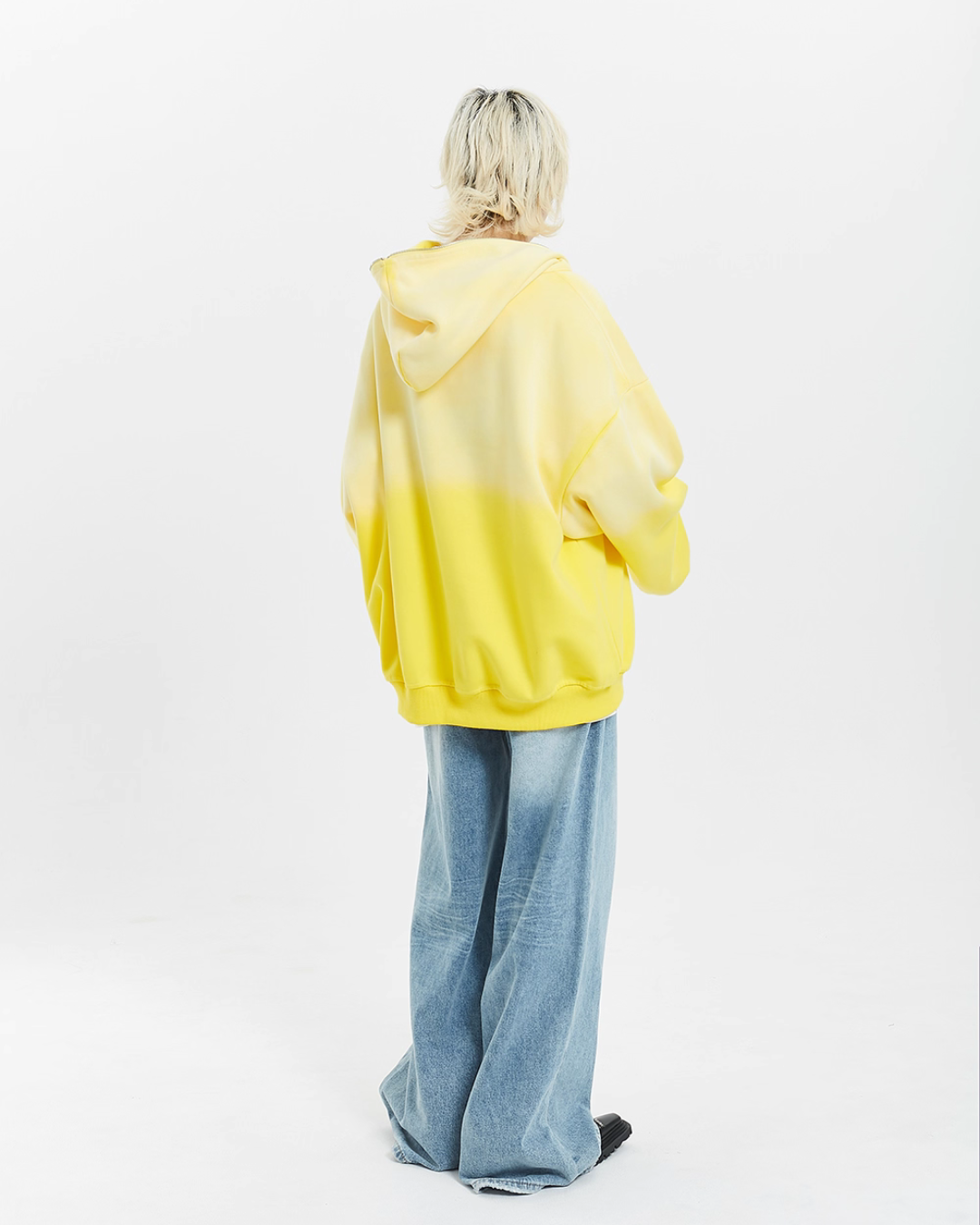 Half Zip Gradient Knit Top MCY0002