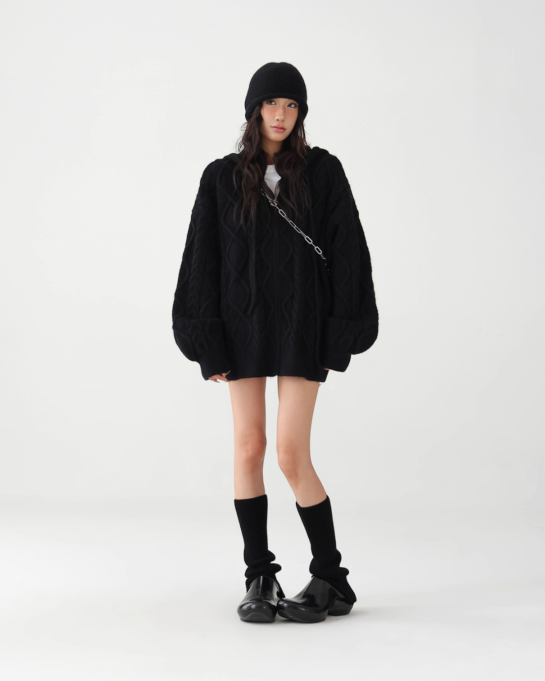 Cable Knit Hoodie ACS0280