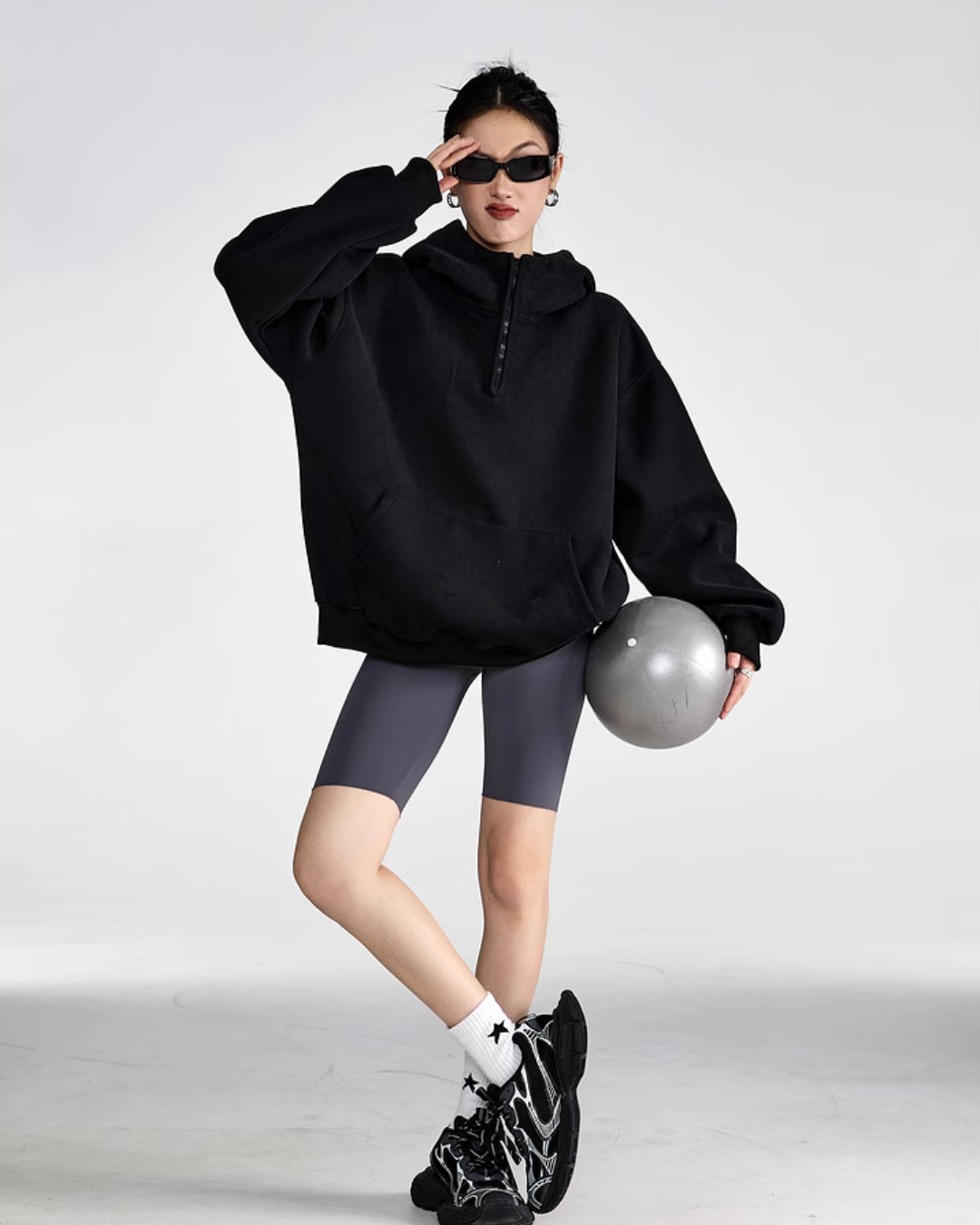 Half Zip Sweat Tops ICM0059
