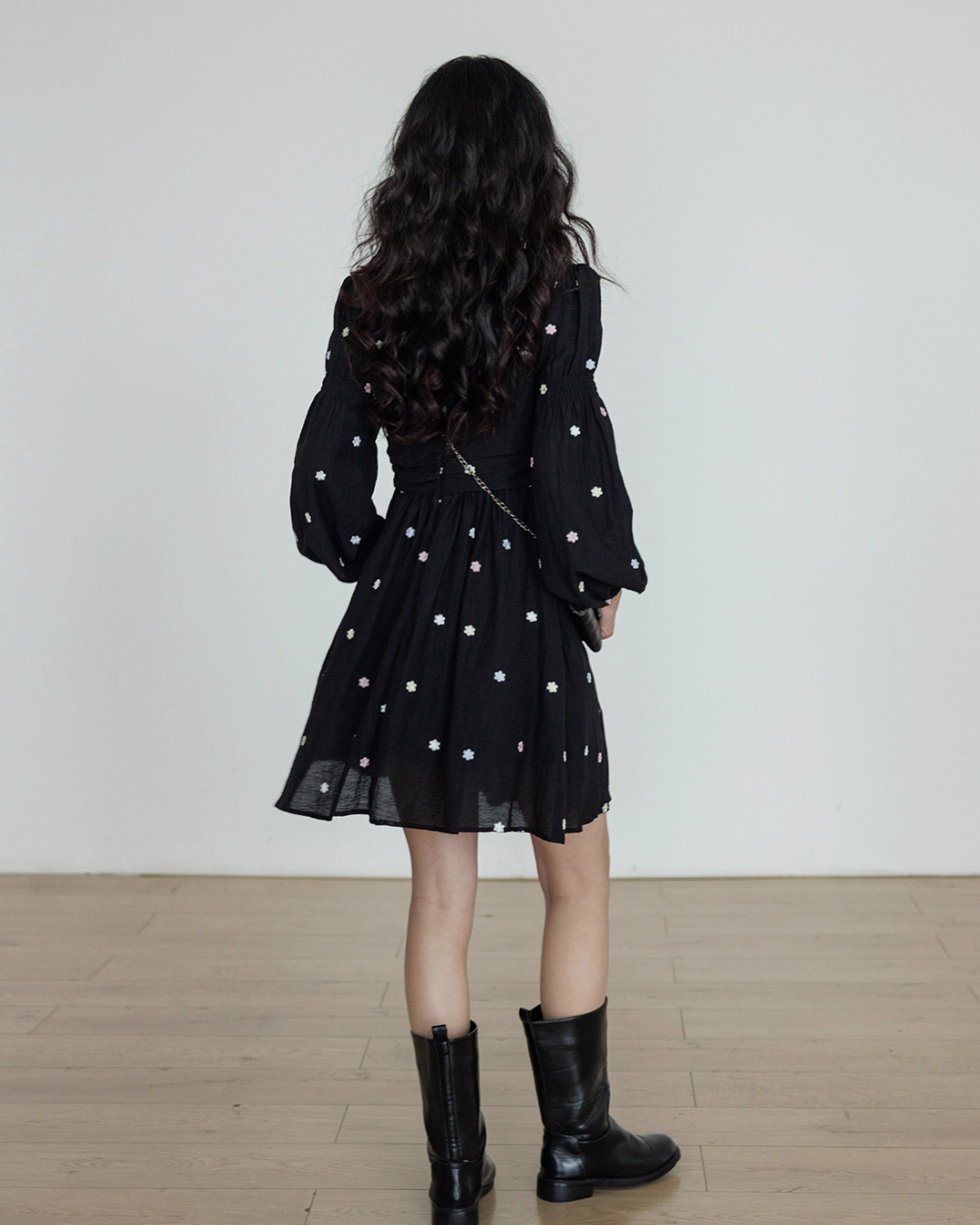 Small Floral Embroidery Dress VAS0154