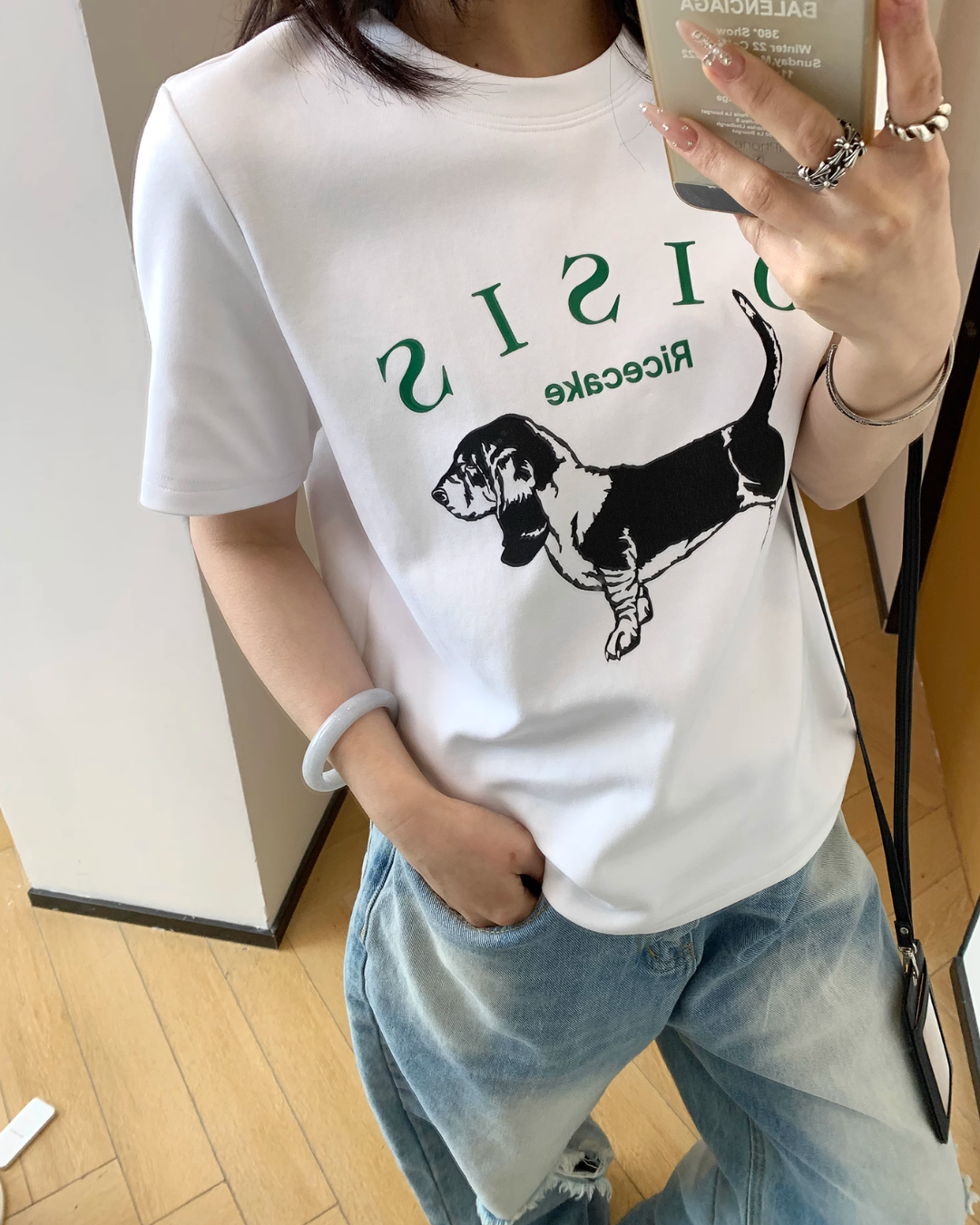 Dog Print Cotton Short Sleeve T-Shirt YLS0819