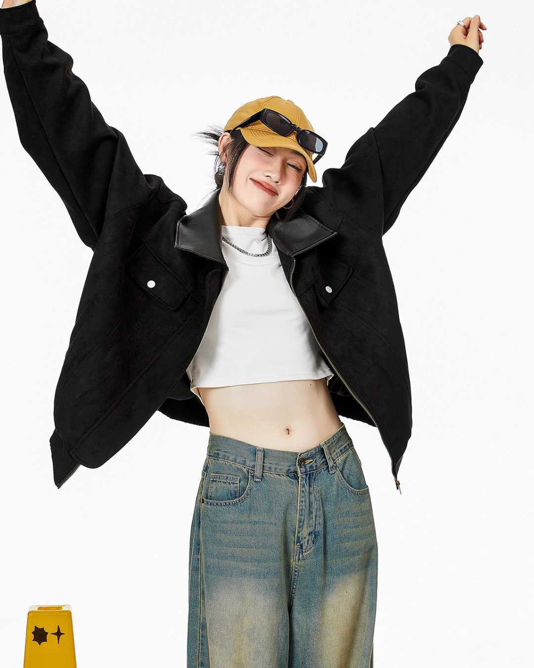 Contrast Color Pocket Jacket ICM0068