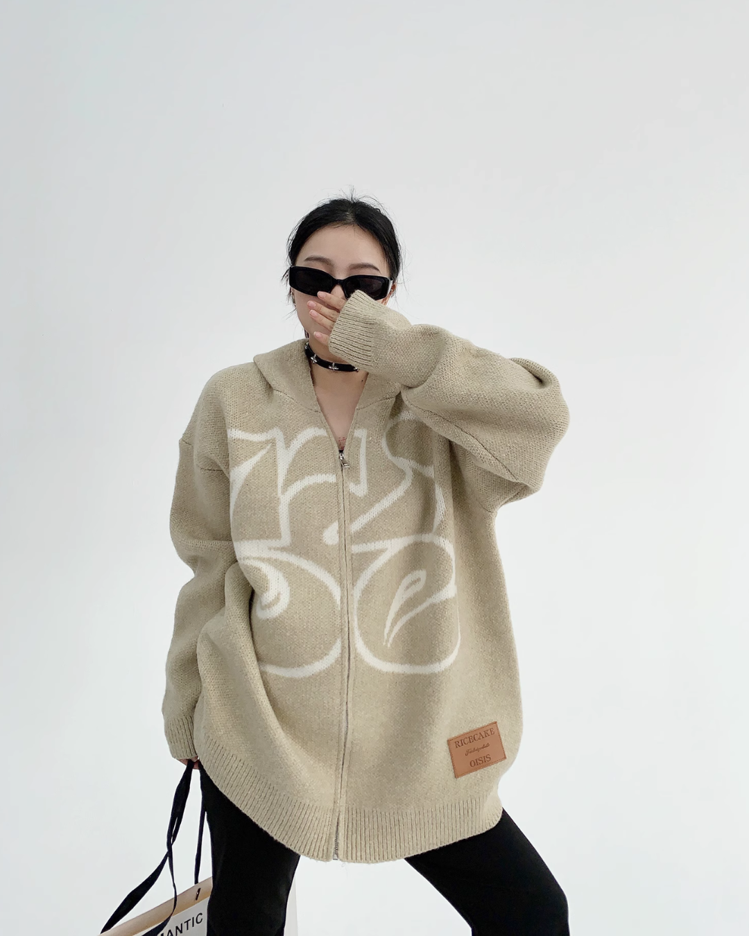 Big Logo Knit Zip Hoodie YLS0553