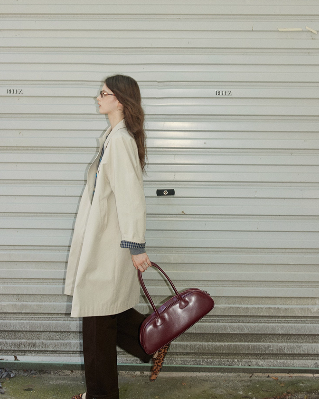 Paid Collar Long Coat RLZ0017