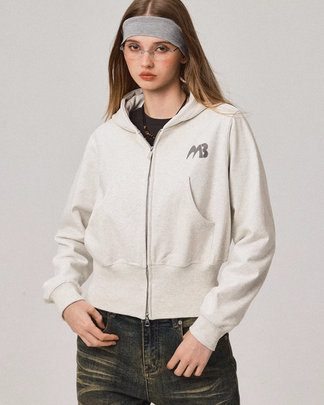 Double Zip Compact Hoodie MDB0005