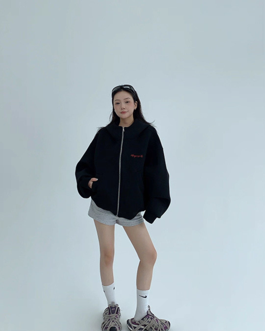 Back Logo Sweat Hood Jacket YLS0908