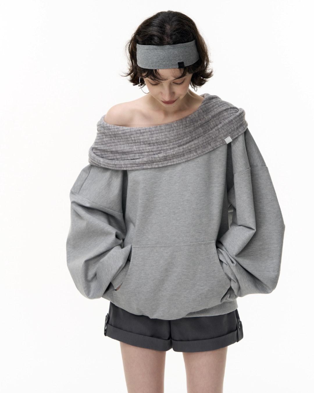 Off Shoulder Massive Sleeve Top SHE0007