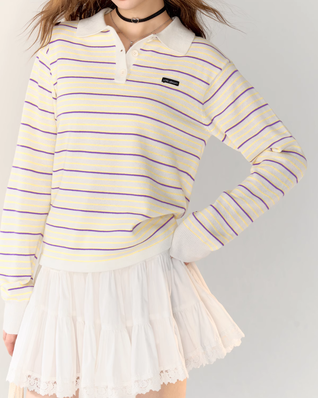 Polo Casual Long Sleeve Tops ASG0025
