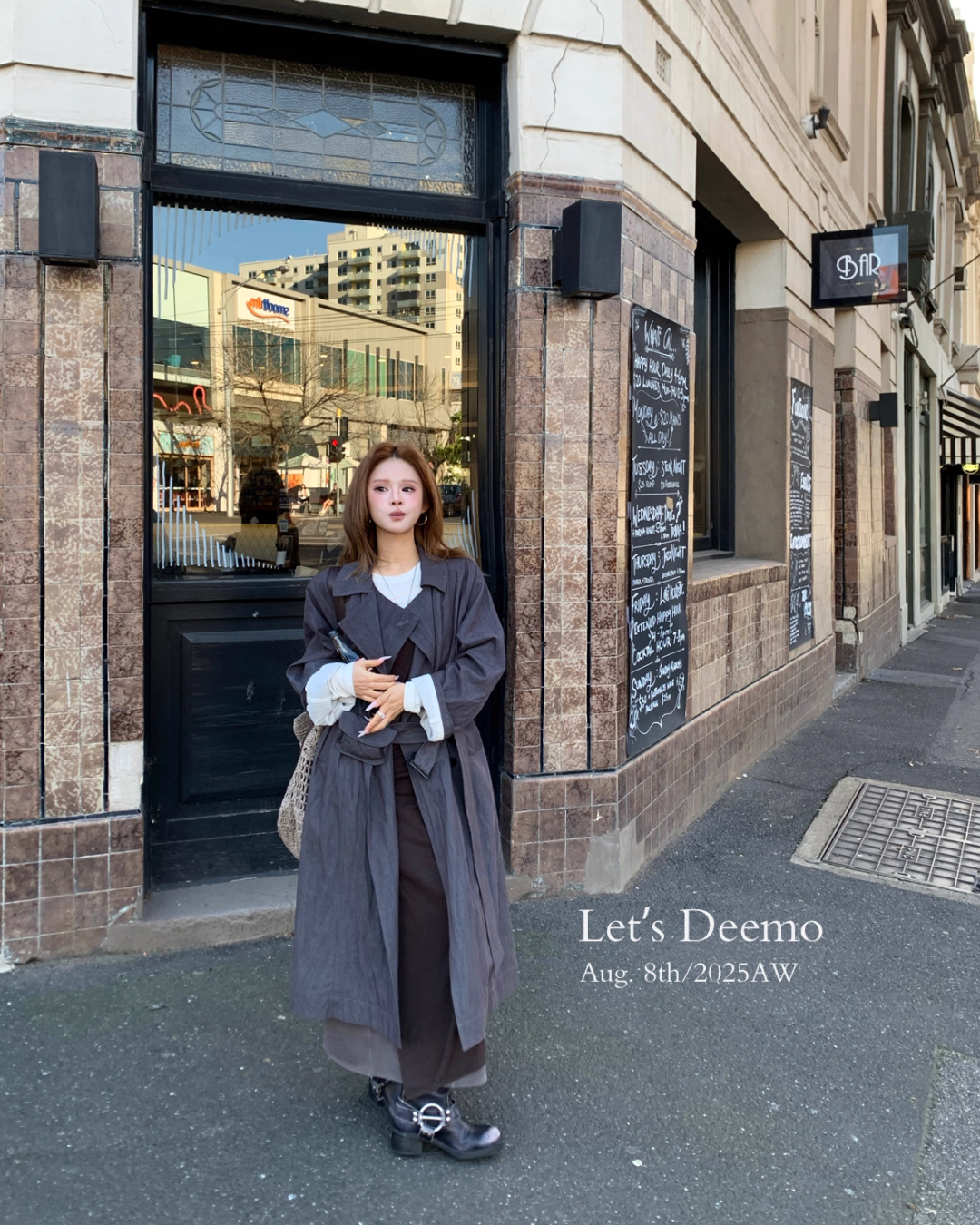 Belted Long Trench Coat DEM0012