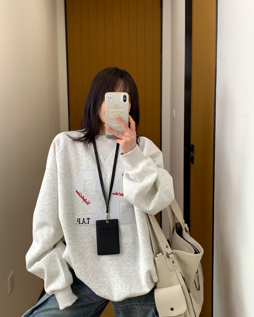 Number Logo Sweat Top YLS0827