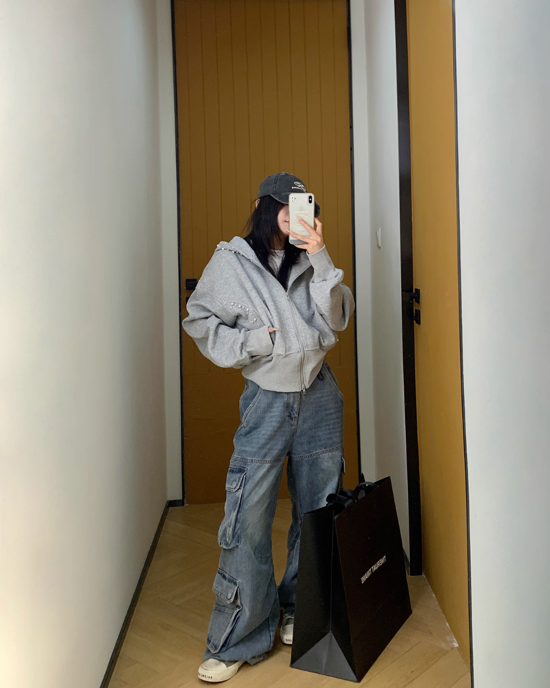 Pearl Cropped Hood Jacket YLS0832