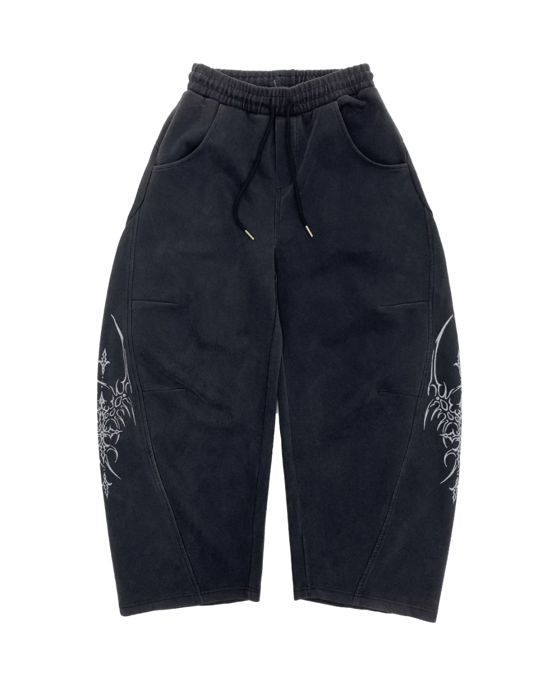 Dark Loose Silhouette Zip Hoodie / Wide Sweatpants MCY0001