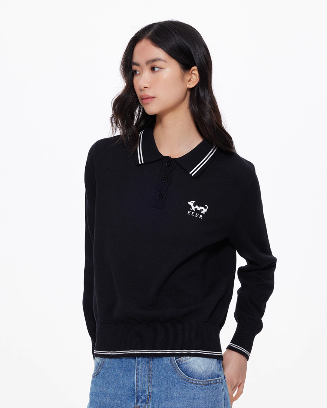 Puppy Polo Knit Top UDS0008