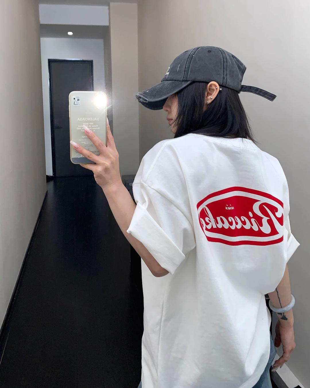 Print Short Sleeve Retro T-Shirt YLS0842