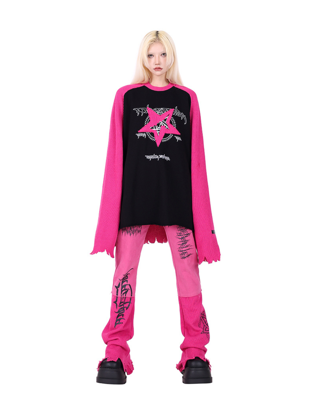 Cowboy Stitching Wool Sweater PPK0055