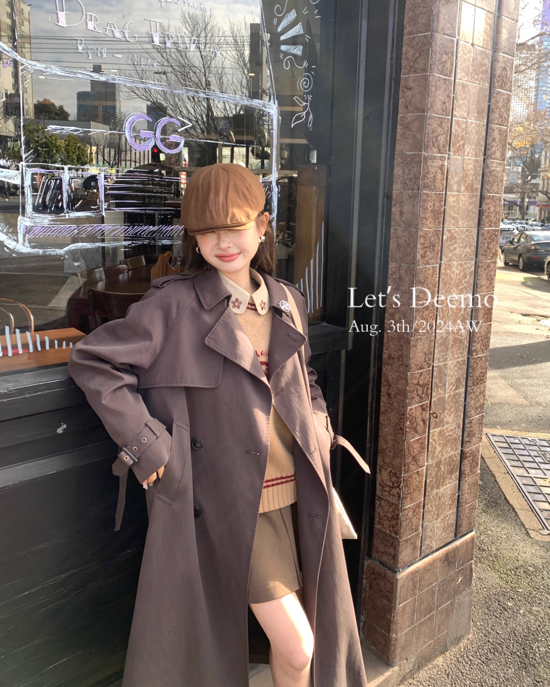 Trench Coat With Belt DEM0002