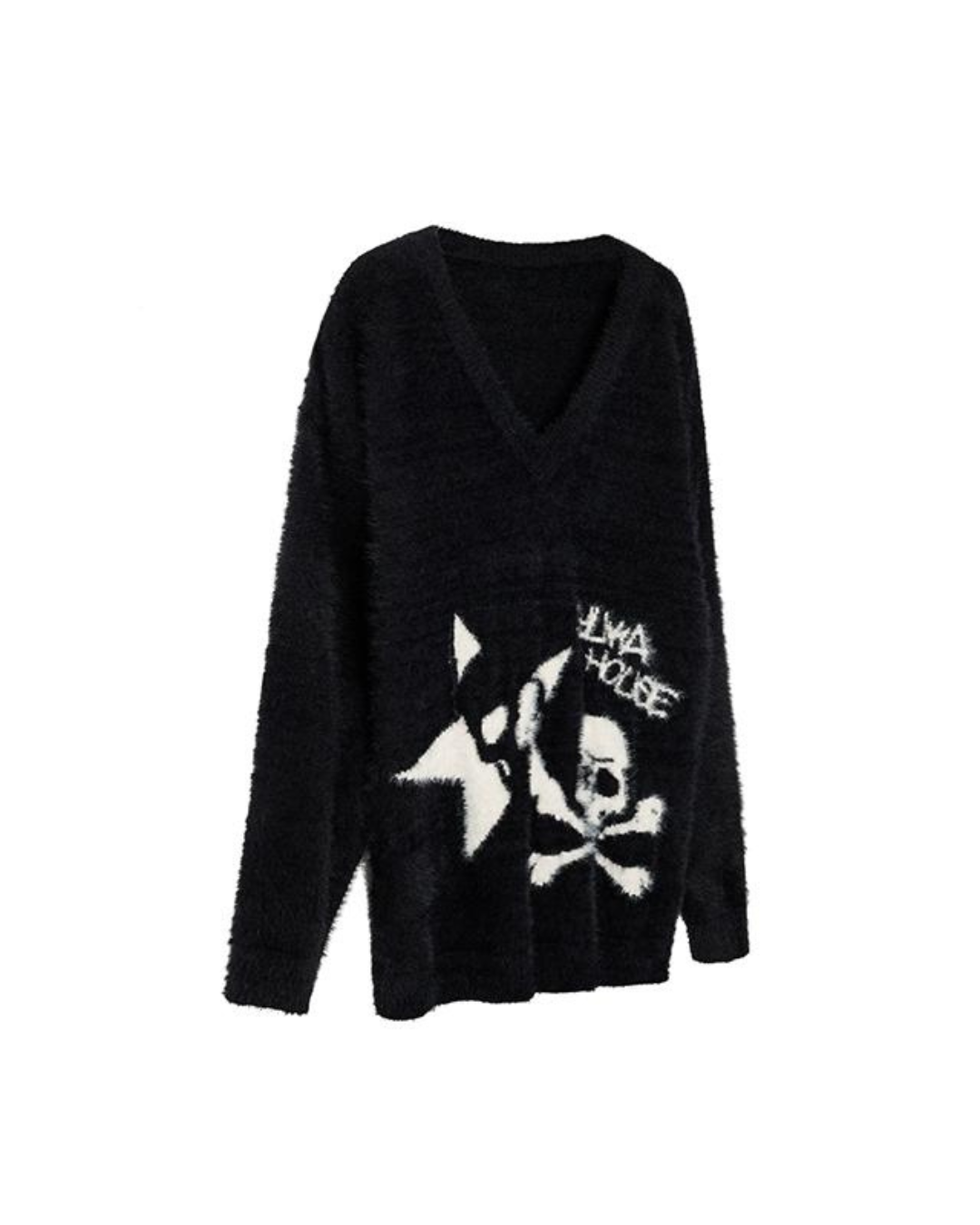 Vintage Punk V-Neck Sweater YKH0004