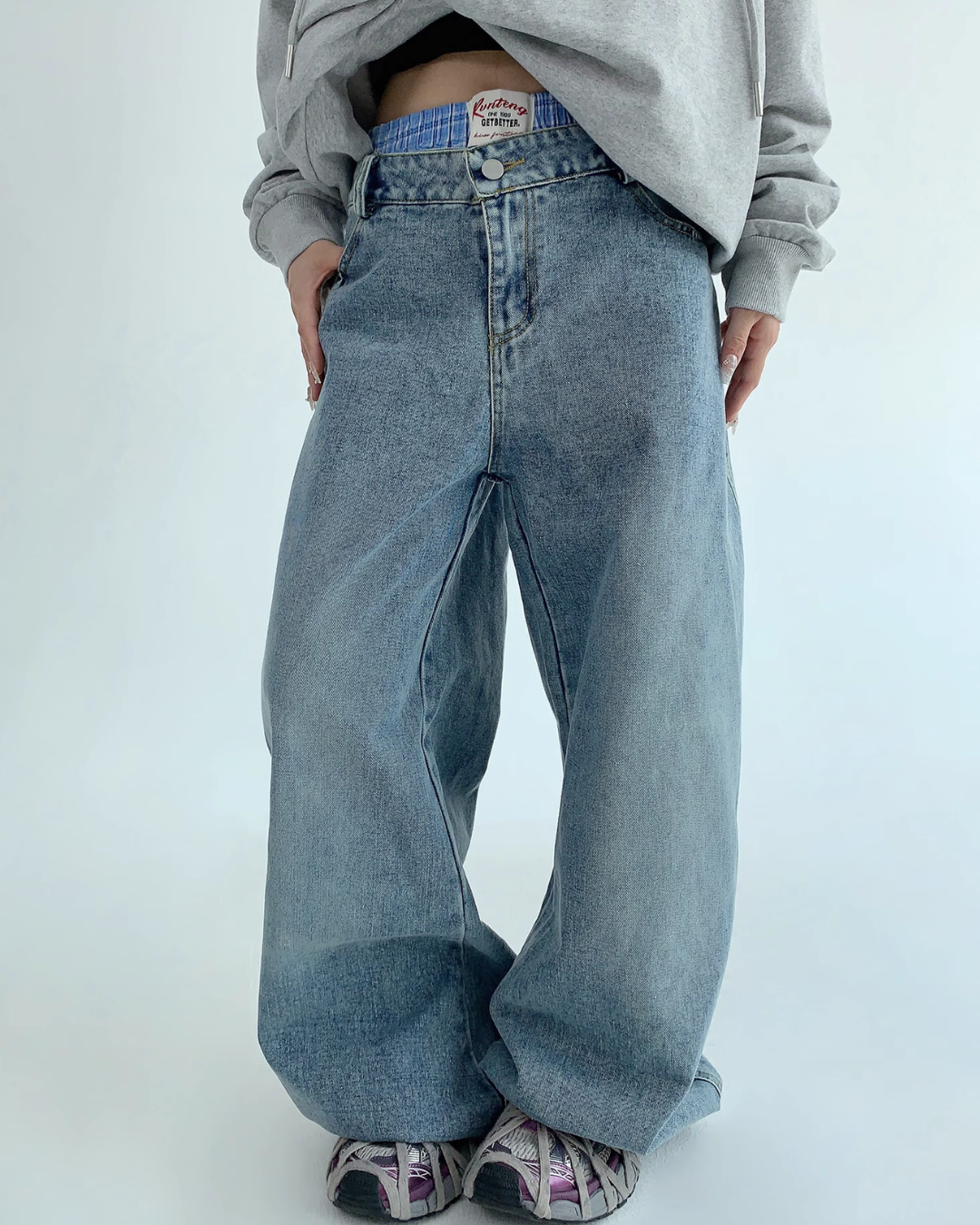 Wide Denim Pants YLS0491